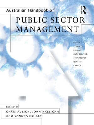 cover image of Australian Handbook of Public Sector Management